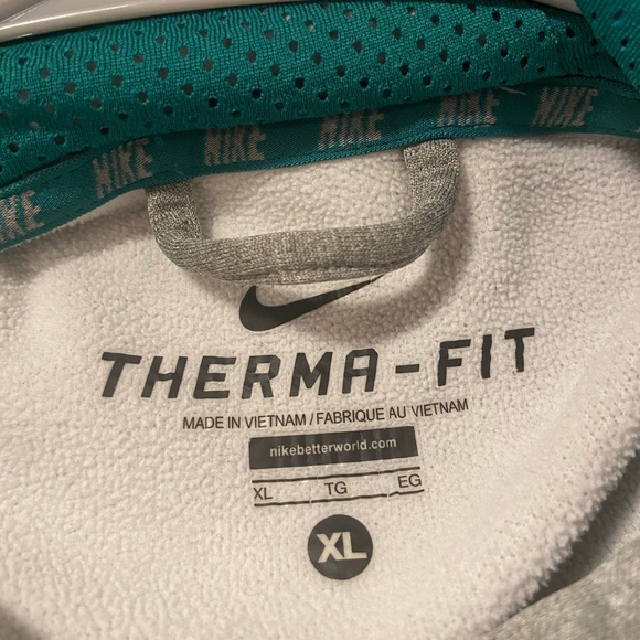 Men’s Nike Sweatshirt - Gray/Green XL - Picture 4 of 4